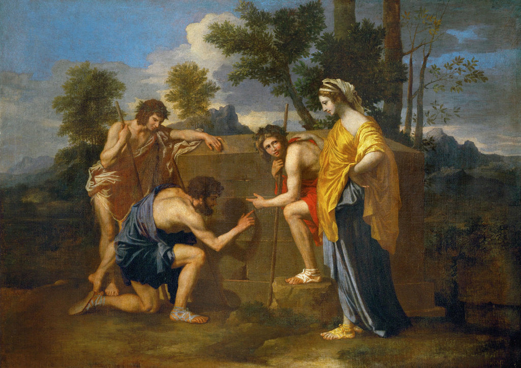 Detail of The Arcadian Shepherds (Et in Arcadia ego), ca 1638 by Anonymous