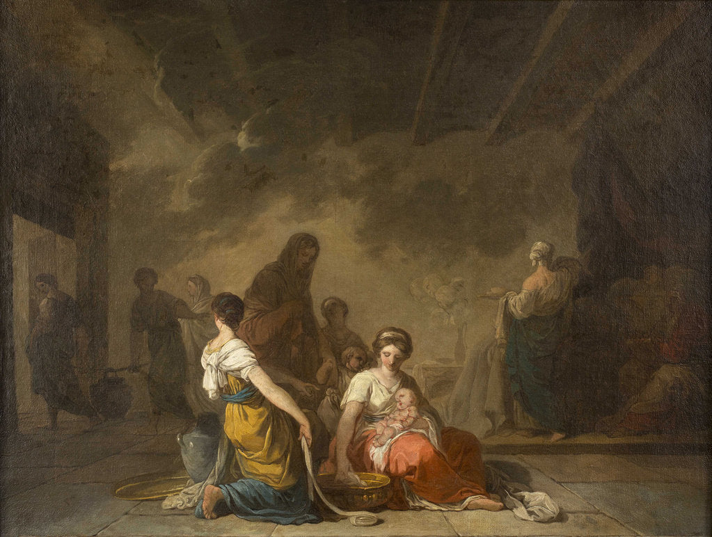 Detail of The Nativity of the Virgin, 1779 by Anonymous