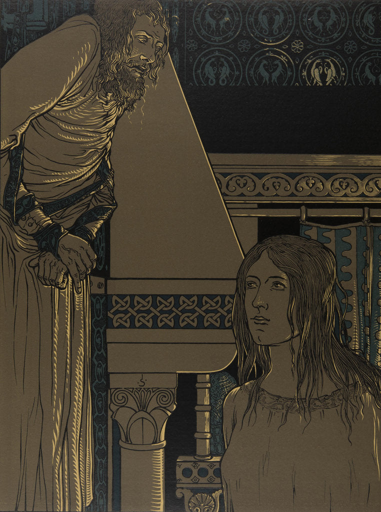 Detail of Illustration The Nibelungs, 1898-1901 by Anonymous