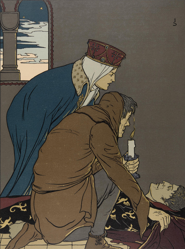 Detail of Illustration The Nibelungs, 1898-1901 by Anonymous