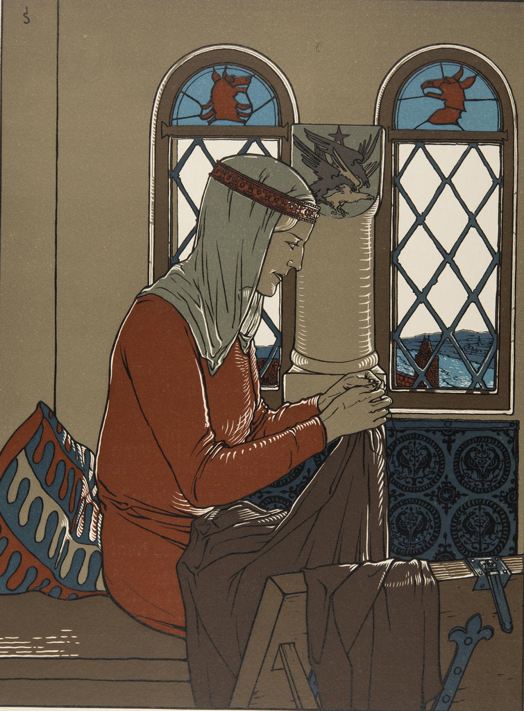 Detail of Illustration The Nibelungs, 1898-1901 by Anonymous
