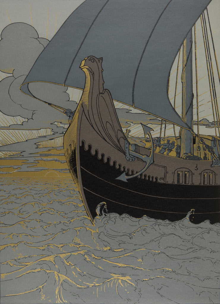 Detail of Illustration The Nibelungs, 1898-1901 by Anonymous