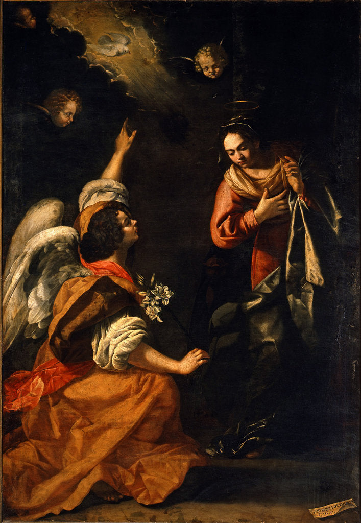 Detail of The Annunciation by Anonymous