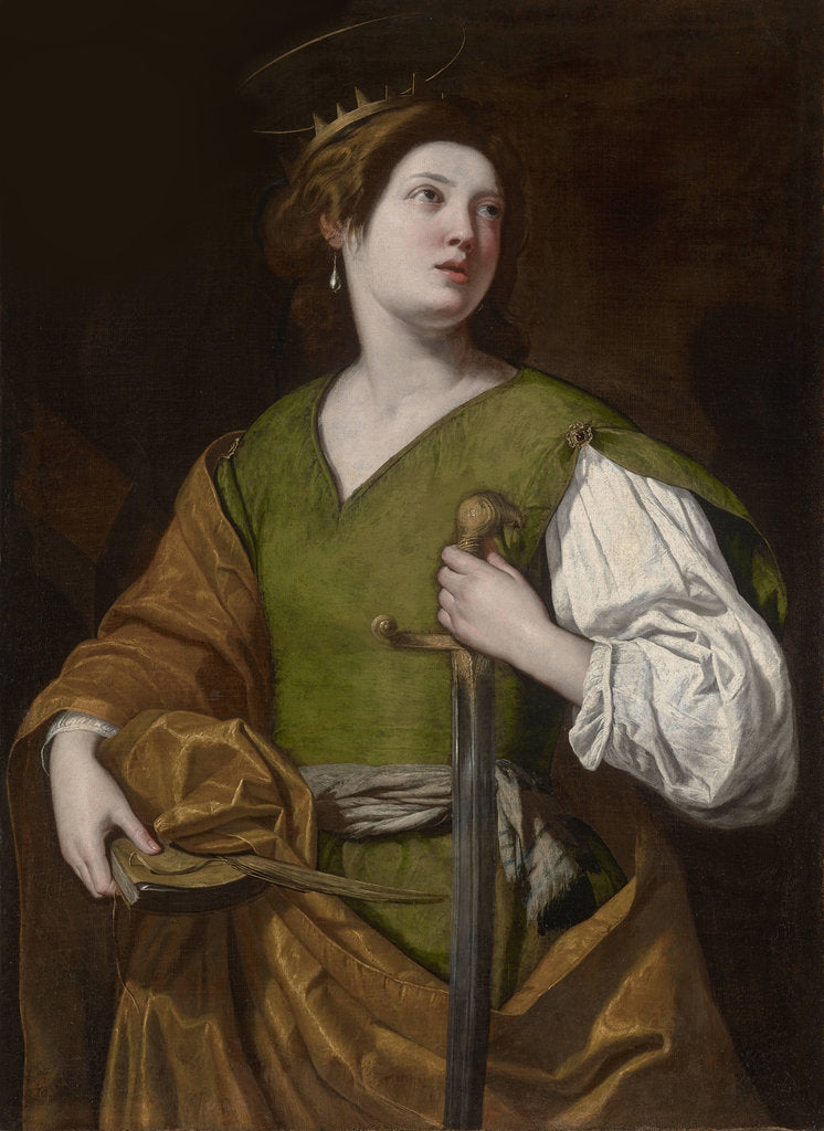 Detail of Saint Catherine of Alexandria, c. 1635 by Anonymous