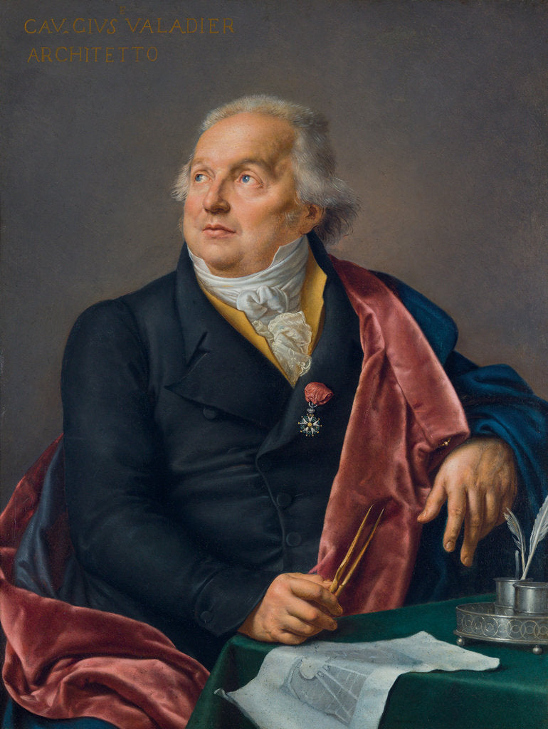 Detail of Portrait of the Architect Giuseppe Valadier, 1827 by Anonymous