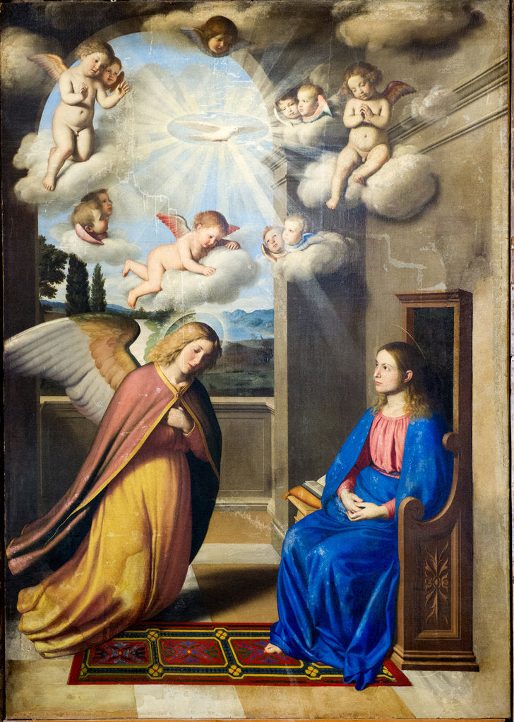 Detail of The Annunciation by Anonymous
