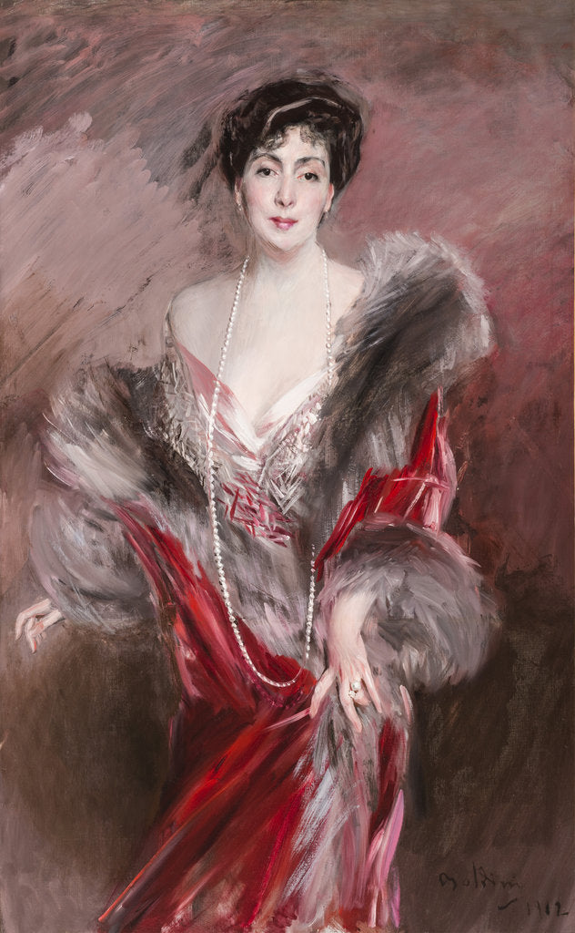 Detail of Señora Matías de Errázuriz Ortúzar, née Josefina Virginia de Alvear Fernández Coronel, 1912 by Anonymous