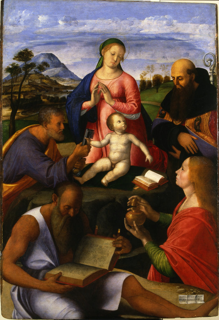 Detail of The Virgin and Child with Saints , 1500 by Anonymous