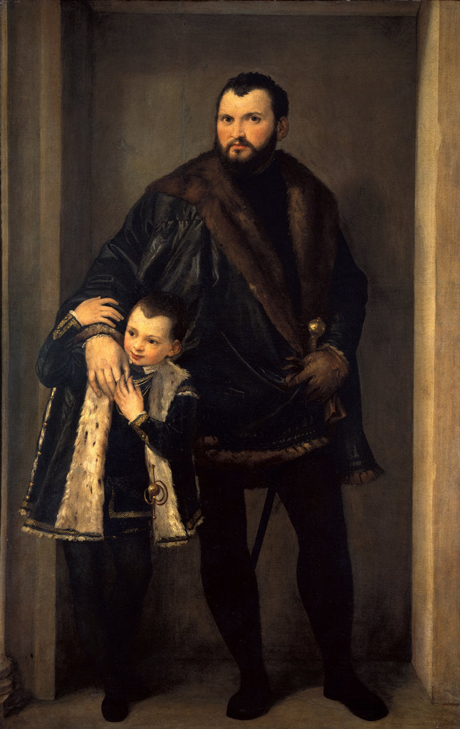 Detail of Conte Iseppo da Porto with his son Adrian, ca 1552 by Anonymous