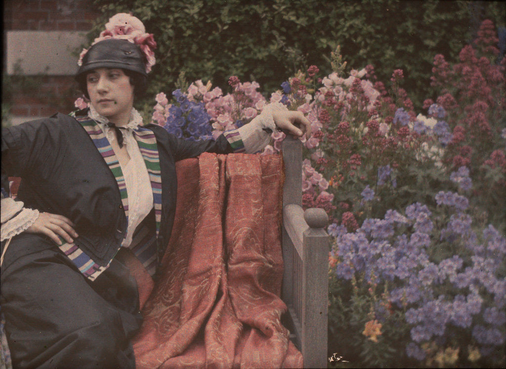Detail of Portrait of the Ballet dancer Tamara Karsavina, c. 1908 by Anonymous