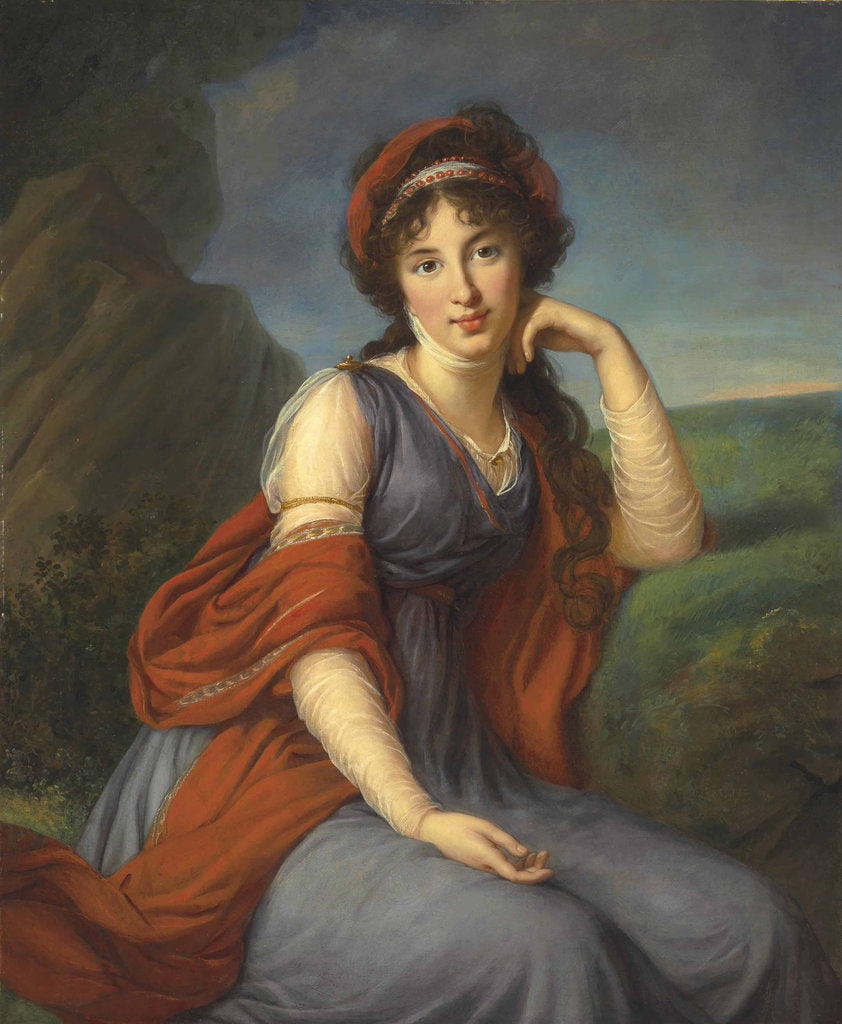 Detail of Portrait of Countess Maria Grigoryevna Razumovskaya, née Vyazemskaya, 1798 by Anonymous