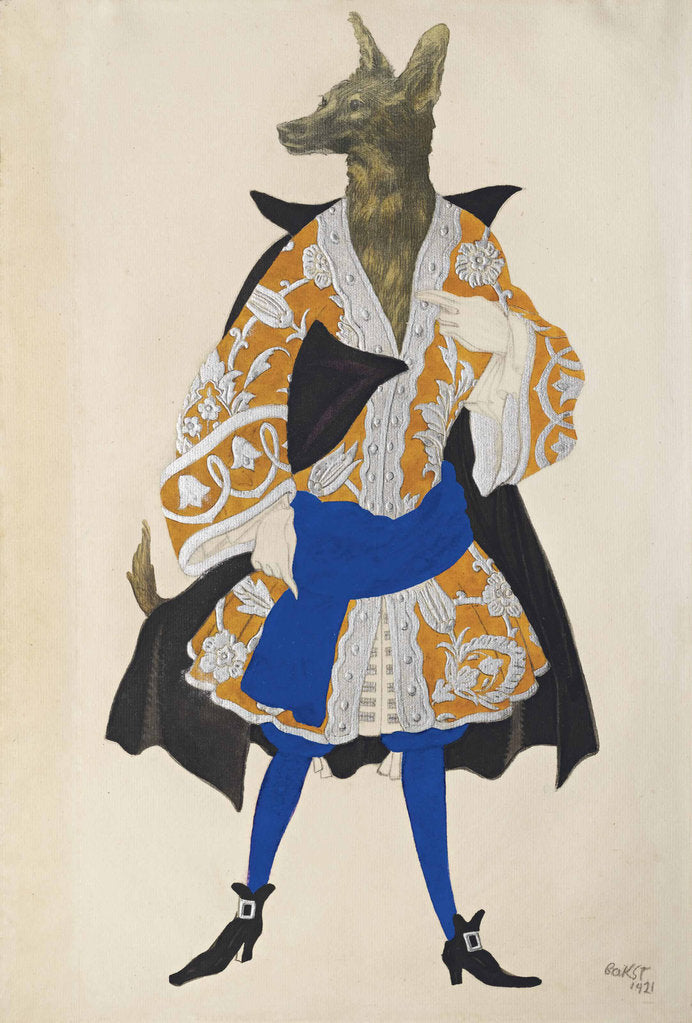 Detail of Costume design for the ballet Sleeping Beauty by P. Tchaikovsky, 1921 by Anonymous