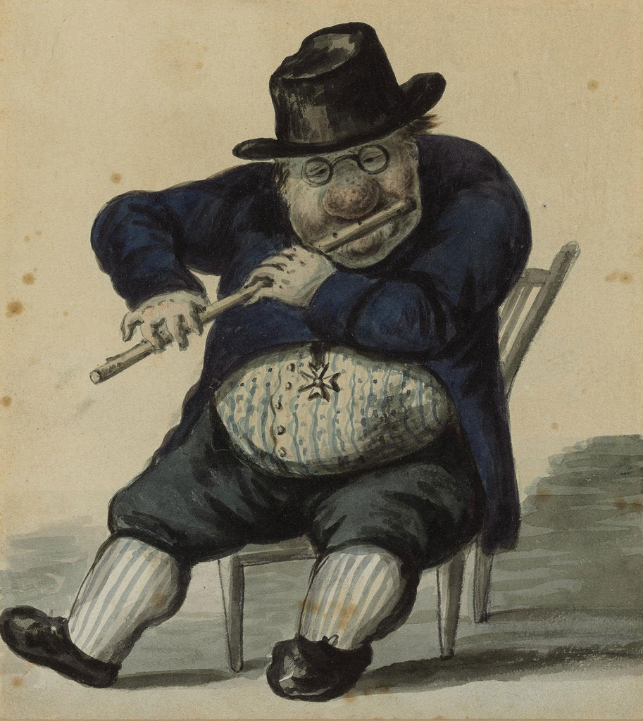 Detail of Portrait Caricature of the architect Giacomo Quarenghi, 1811 by Anonymous