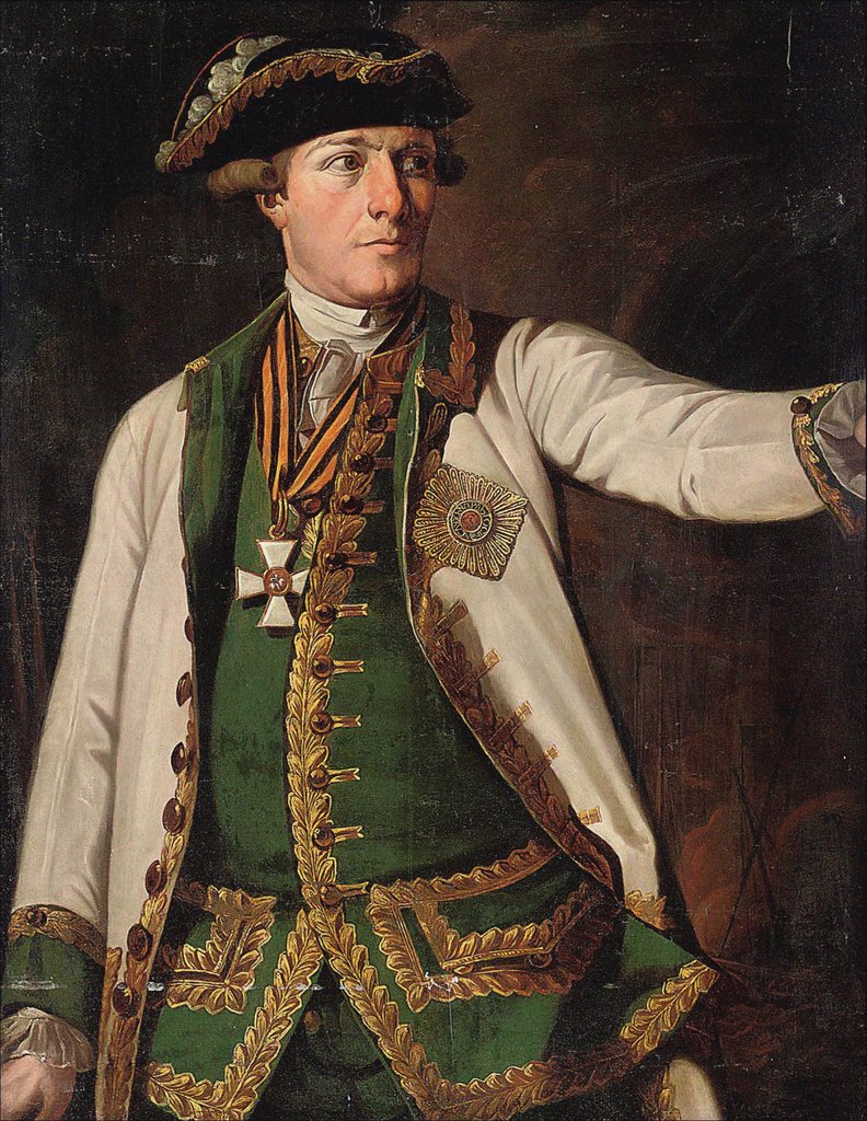 Detail of Portrait of Admiral Samuel Greig, 1773 by Anonymous