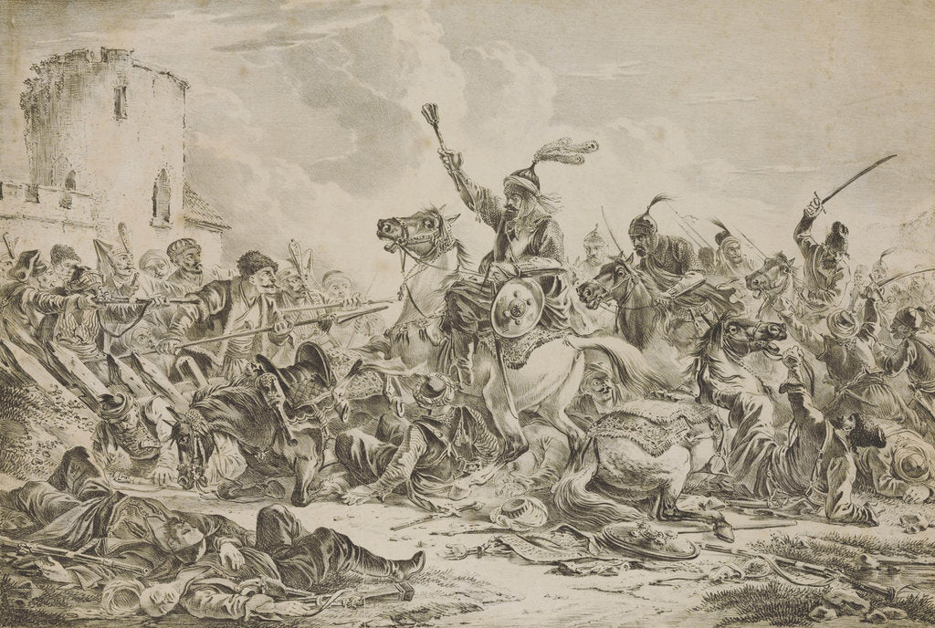 Detail of Battle Between the Georgians and Mountain Tribes, 1826 by Anonymous