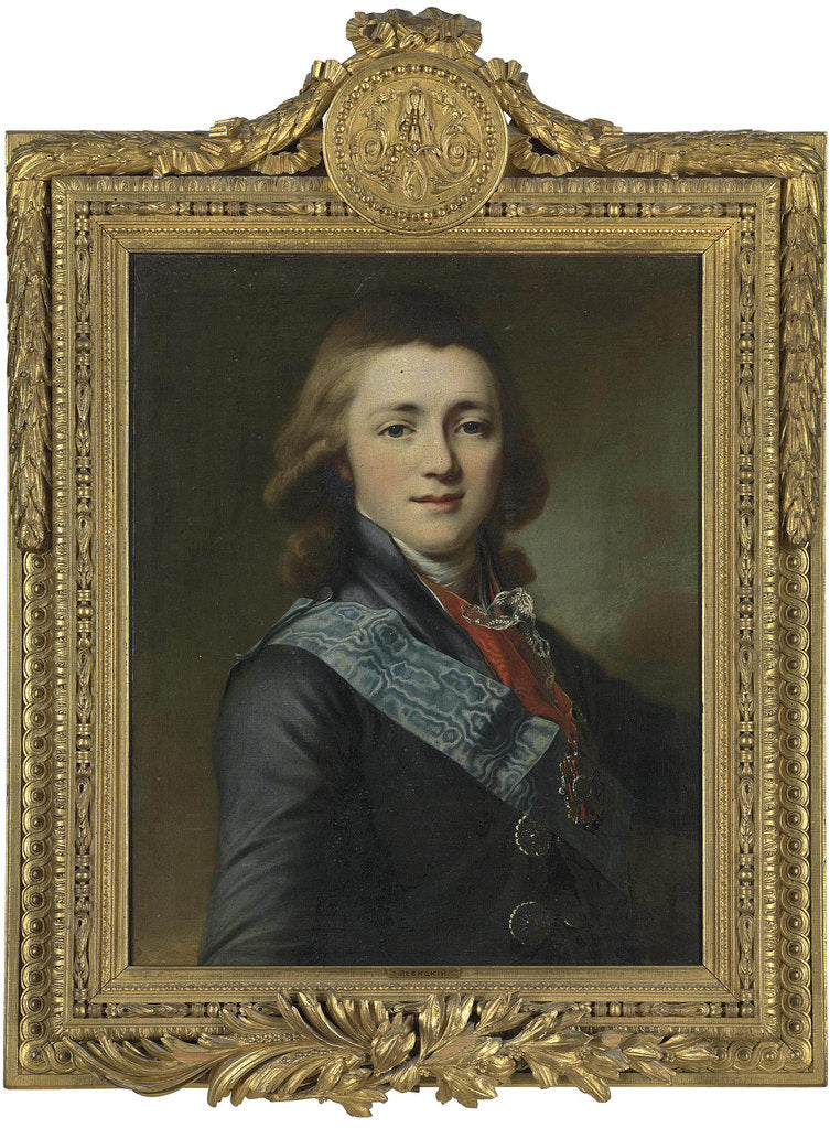 Detail of Portrait of Grand Duke Alexander Pavlovich of Russia by Anonymous