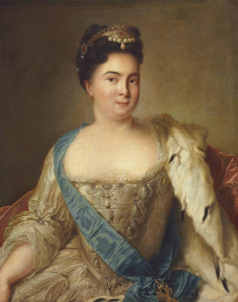 Detail of Portrait of Empress Catherine I. by Anonymous