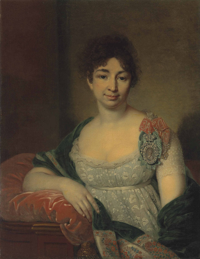 Detail of Portrait of Princess Ekaterina Nikolaevna Lopukhina, née Shetneva, 1805 by Anonymous