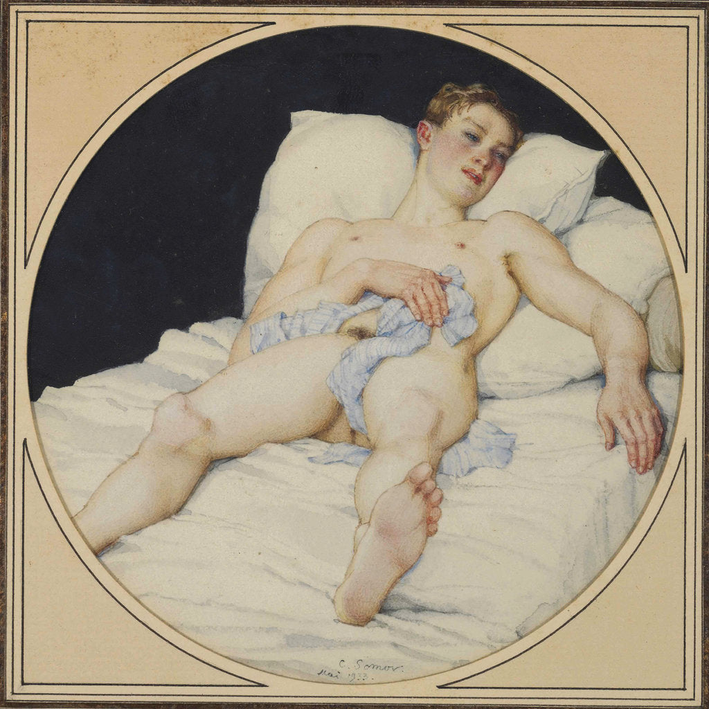 Detail of The rest, 1933 by Anonymous