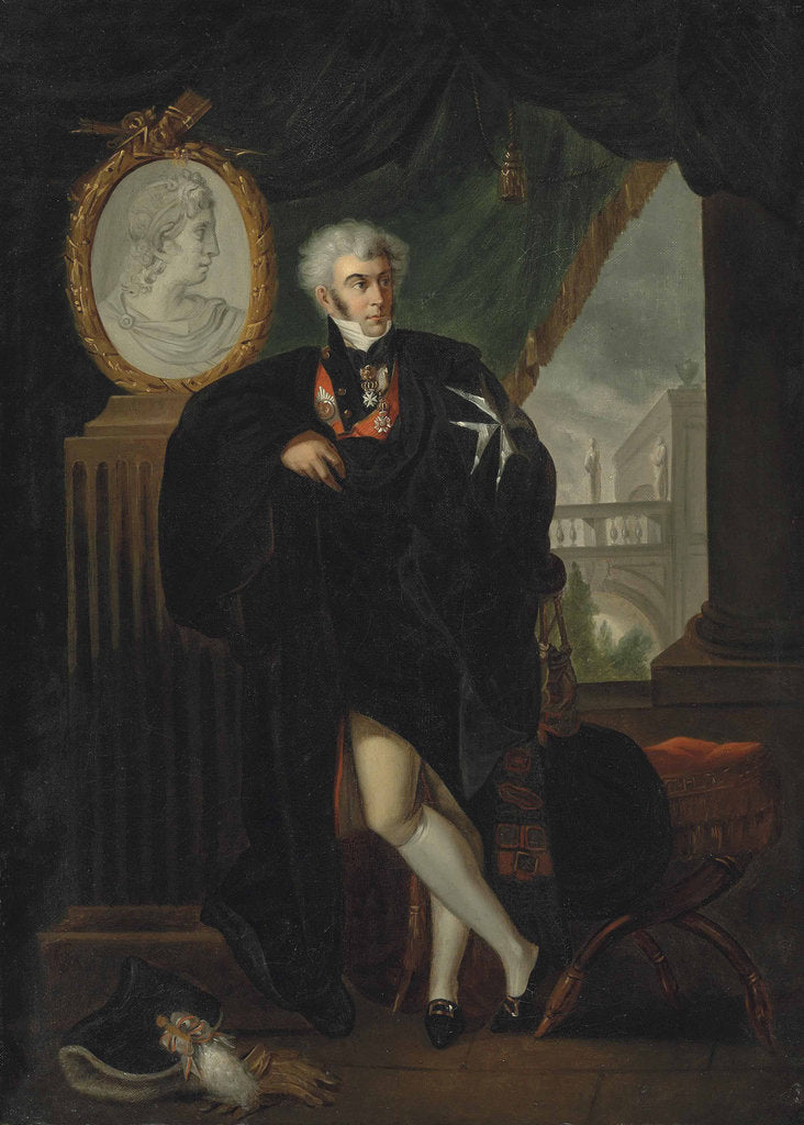 Detail of Portrait of Dmitry Lvovich Naryshkin, Early 19th cen by Anonymous