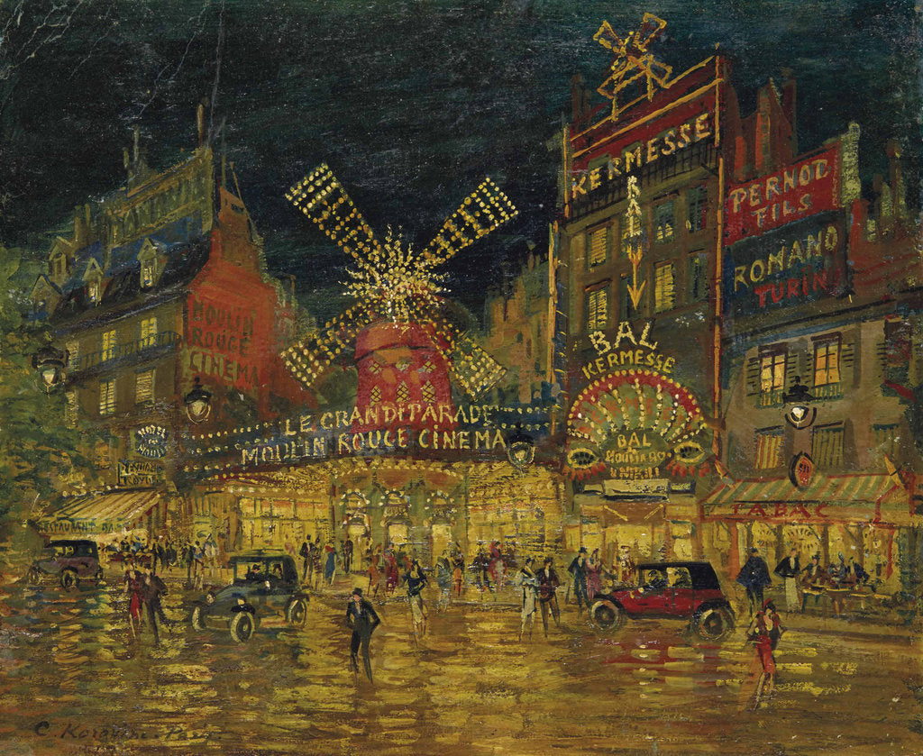 Detail of Moulin Rouge, Paris by Anonymous