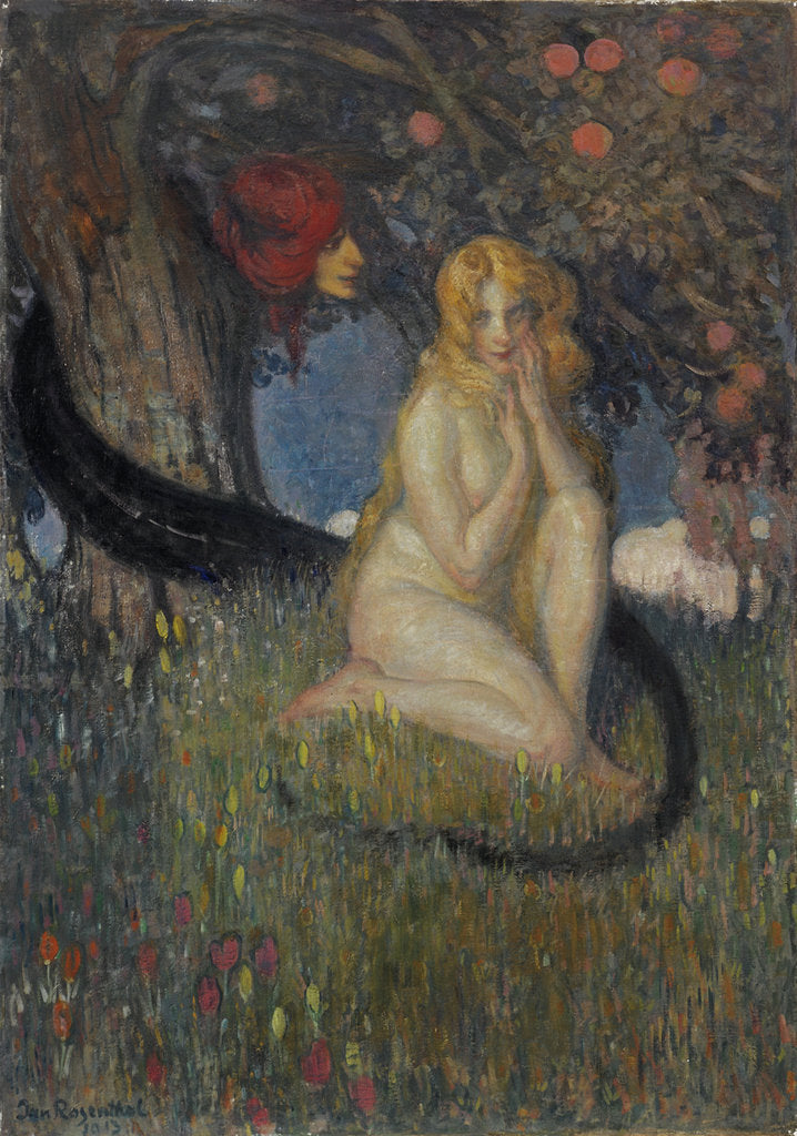Detail of The Temptation, 1913 by Anonymous