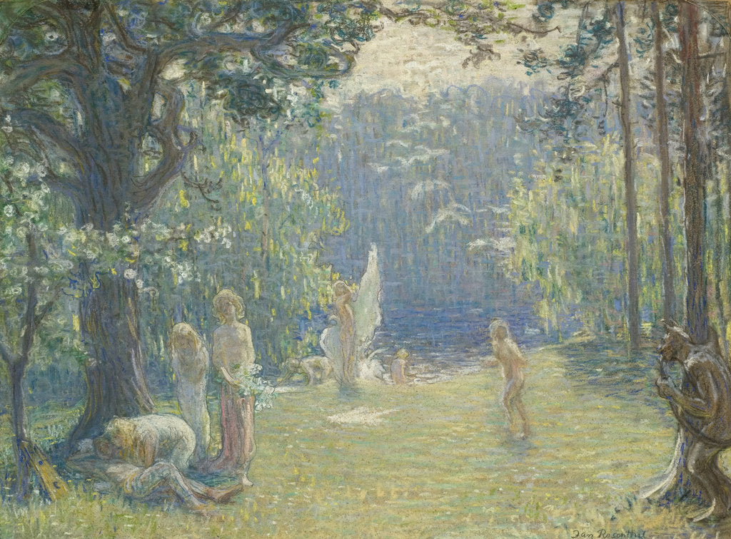 Detail of Daughters of Sun (Saules meita), c. 1912 by Anonymous