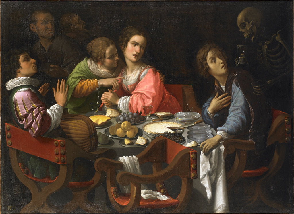 Detail of Death Comes to the Banquet Table (Memento Mori), Between 1625 and 1638 by Anonymous