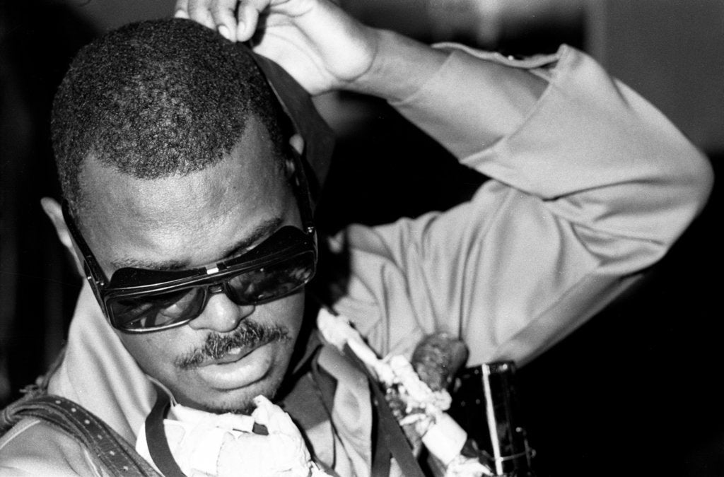Detail of Roland Kirk by Brian O'Connor