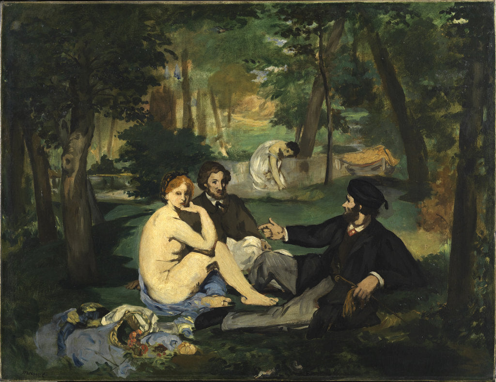 Detail of The Luncheon on the Grass, ca 1863 by Anonymous