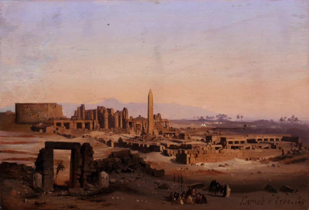 Detail of Egypt. Karnak in Thebes, 1843 by Anonymous