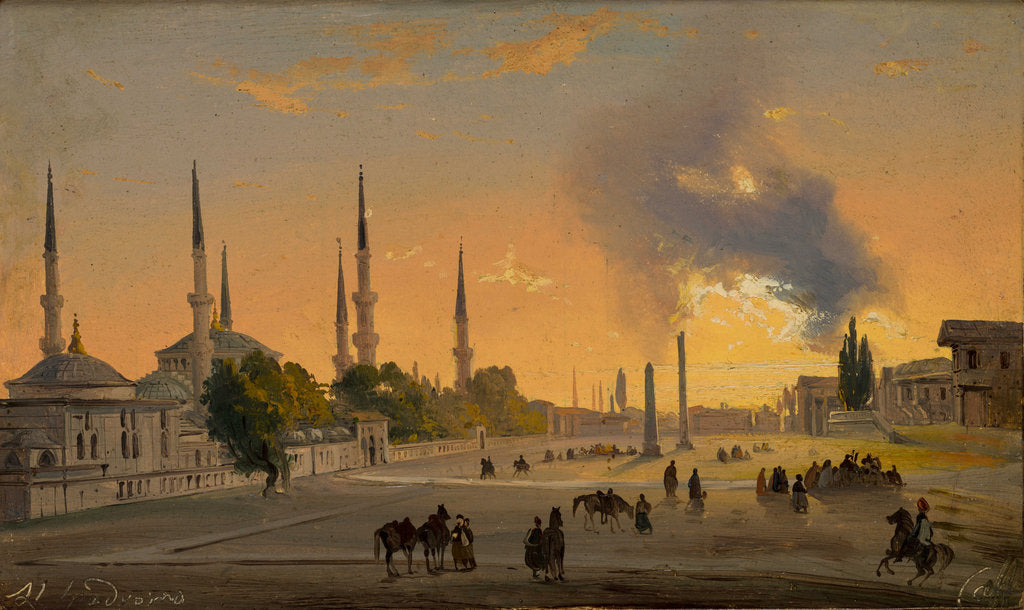 Detail of The Hippodrome of Constantinople, 1843 by Anonymous