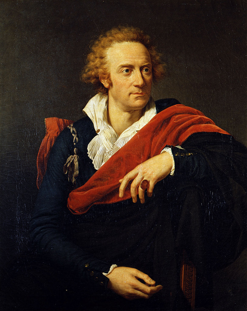 Detail of Portrait of the poet Count Vittorio Alfieri, 1793 by Anonymous