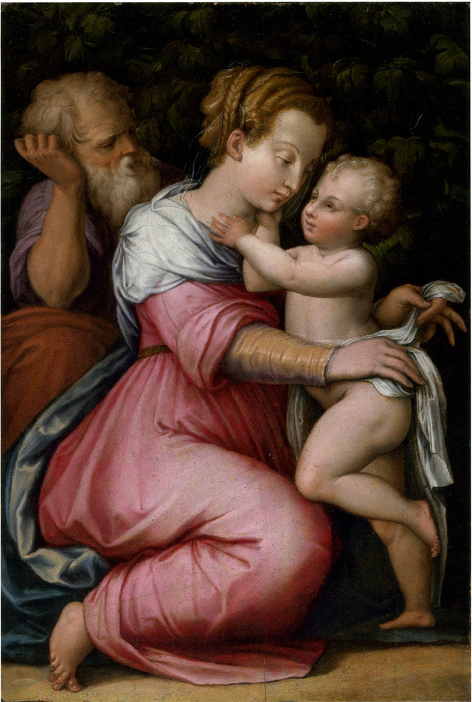 Detail of The Holy Family by Anonymous