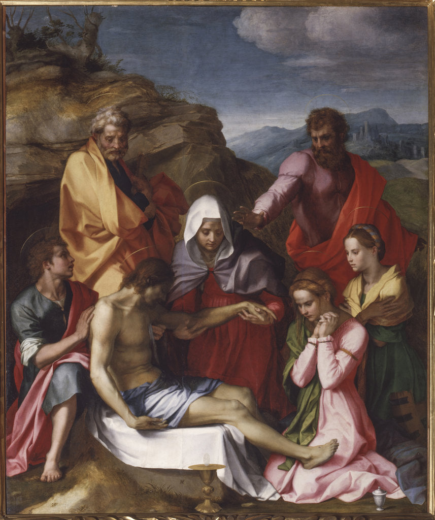 Detail of Pietà with Saints (Pietà di Luco), 1523-1524 by Anonymous