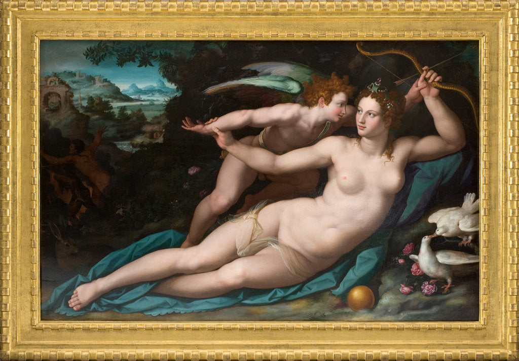 Detail of Venus and Amor, ca 1578 by Anonymous