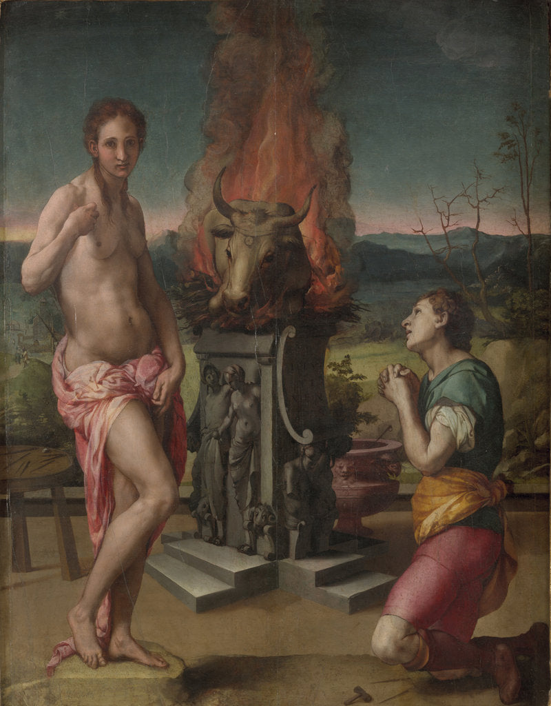 Detail of Pygmalion and Galatea, ca 1530 by Anonymous