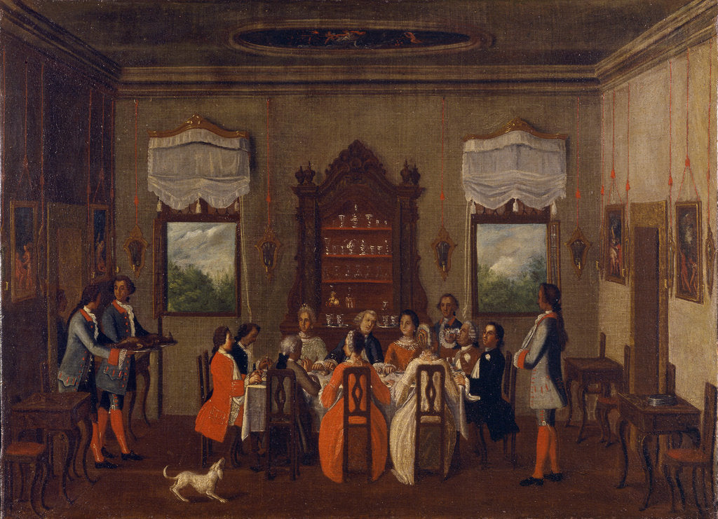 Detail of Breakfast in the villa, Between 1760 and 1799 by Anonymous