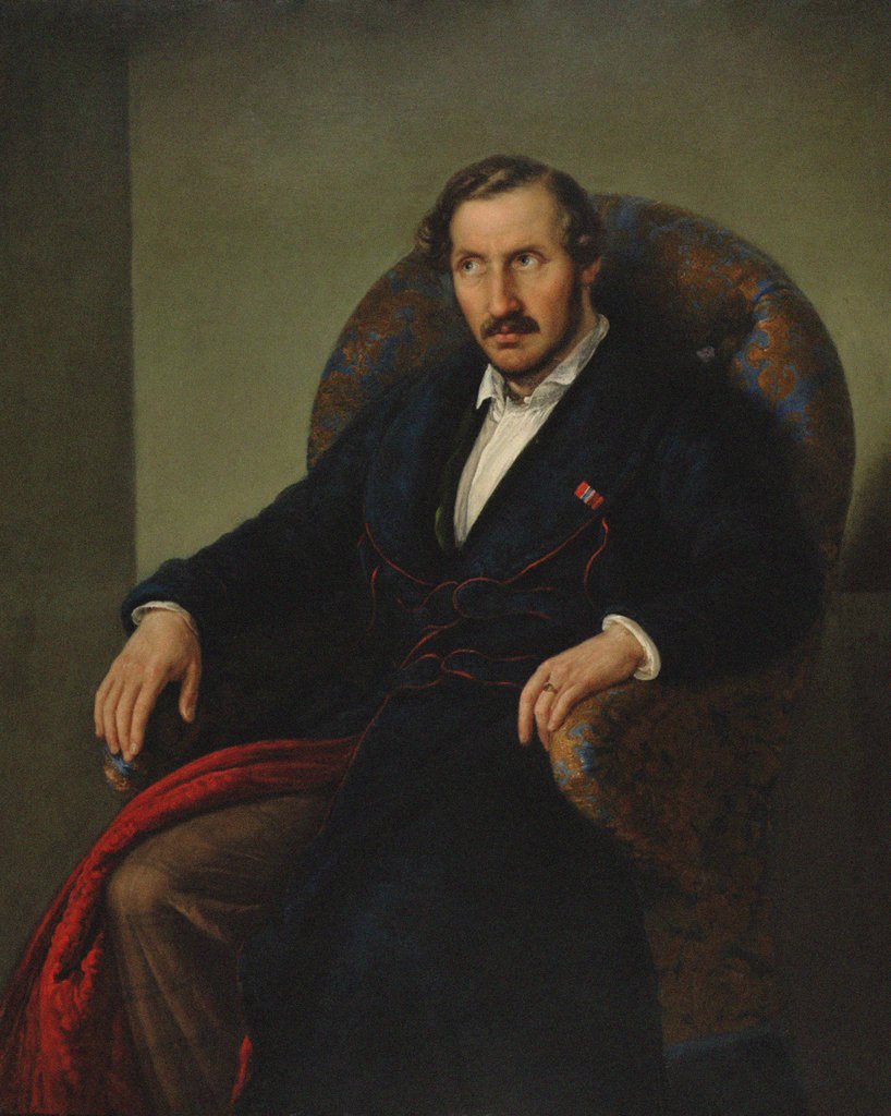 Detail of Portrait of the composer Gaetano Donizetti, 1847-1848 by Anonymous