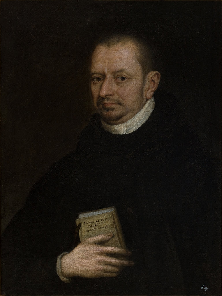 Detail of Portrait of Don Angelo Grillo, First third of 17th cen by Anonymous