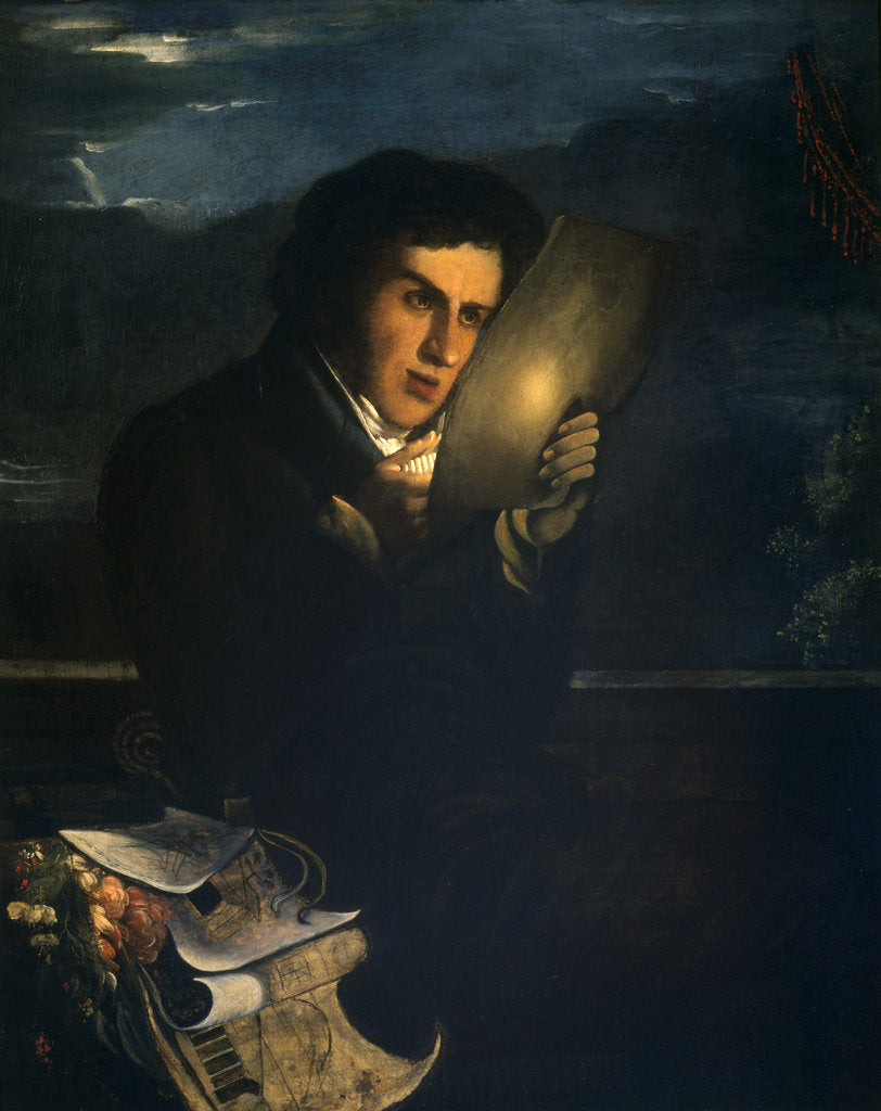 Detail of Portrait of Giuseppe Jappelli by Anonymous