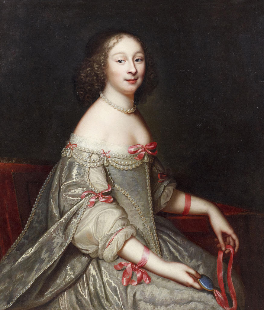 Detail of Portrait of Ninon de Lenclos by Anonymous