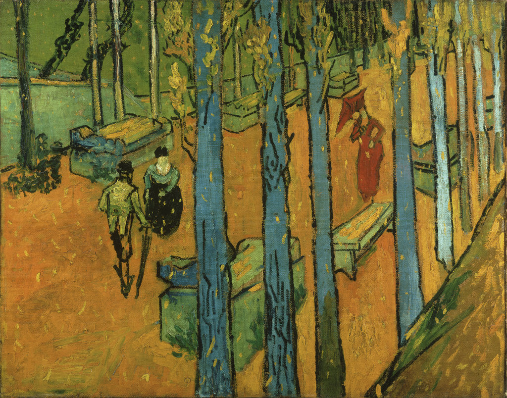 Detail of Falling leaves (Les Alyscamps), 1888 by Anonymous