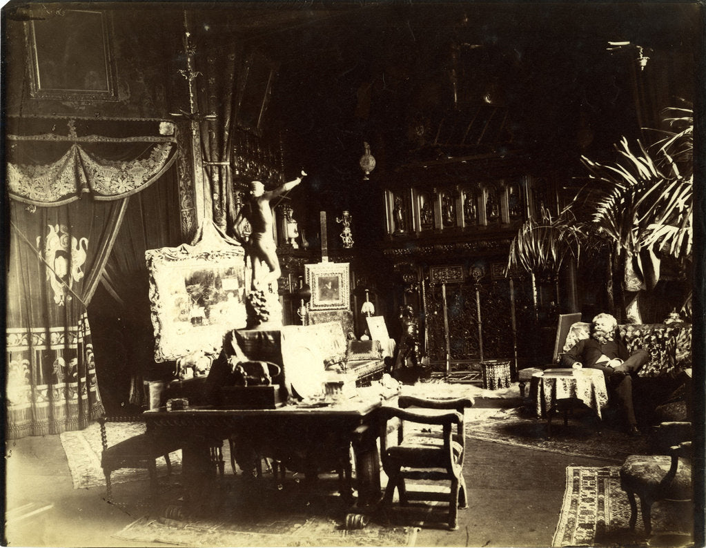 Detail of Mihàly Munkàcsy in his workshop, c. 1890 by Anonymous