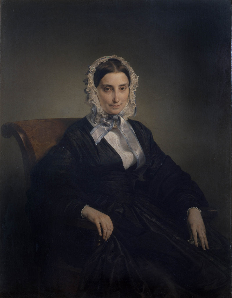 Detail of Portrait of Teresa Manzoni Stampa Borri, 1847-1849 by Anonymous