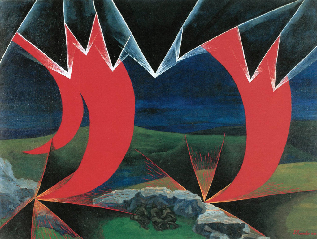 Detail of Impressions of Bombardment (Shrapnels and Grenades), 1926 by Anonymous