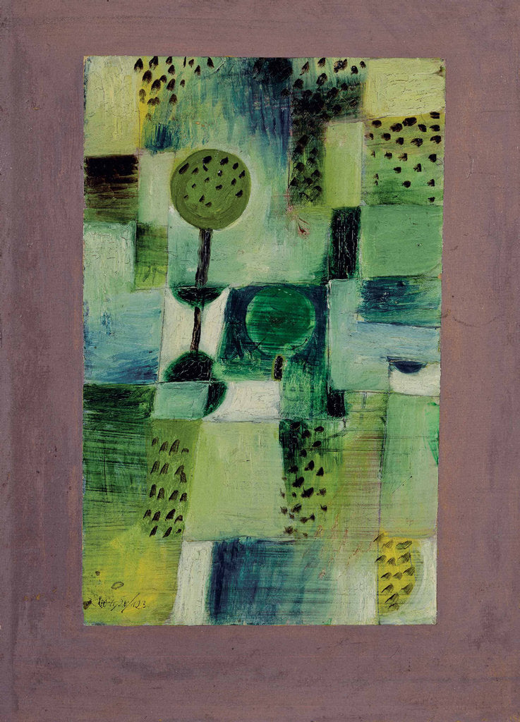 Detail of Parkbild bei Regen (Park in the Rain), 1920 by Anonymous