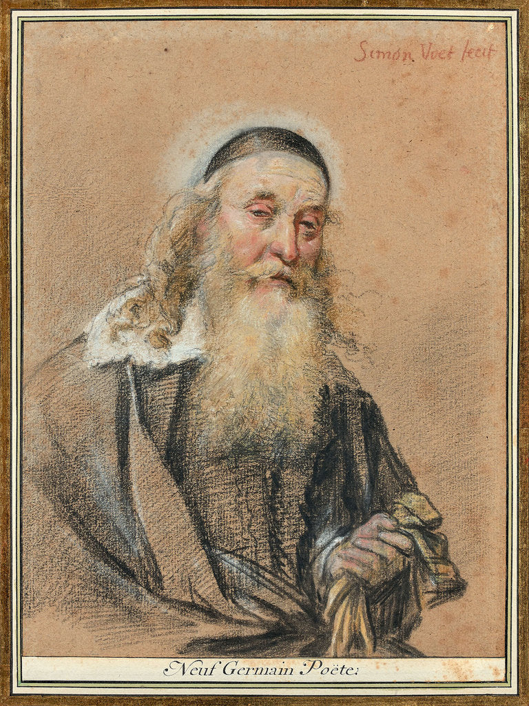 Detail of Portrait of the poet Louis de Neufgermain by Anonymous