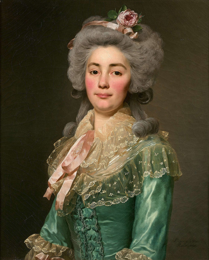 Detail of Portrait of Mademoiselle de Fontenay, 1784 by Anonymous