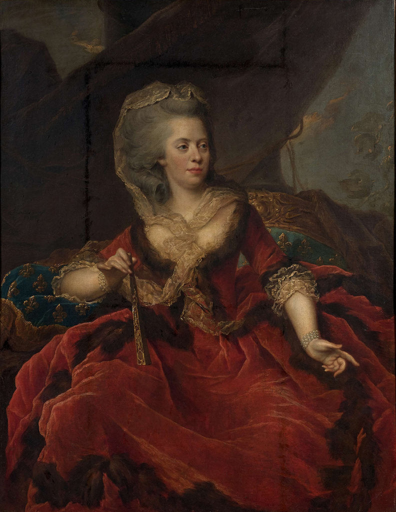 Detail of Portrait of Princess Marie Adélaïde of France, 1784 by Anonymous